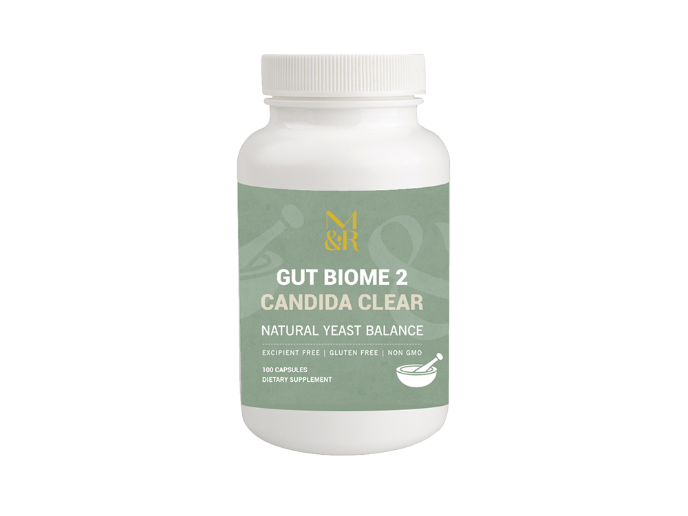 Natural Supplements - Gut Biome 2 Candida Clear - Treat And Eliminate Candida And Thrush