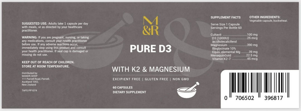 Natural Supplements - Pure Vitamin D3 With K2 And Magnesium - Insanely Good For Your Health!