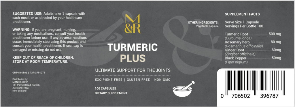 Natural Supplements - Turmeric Plus - Fantastic Anti-inflammatory And Natural Anti-depressant